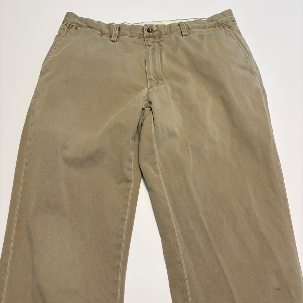Polo Ralph Lauren Chino Pants Mens 36/34 Tan Khaki Classic Fit Cotton Twill 0449